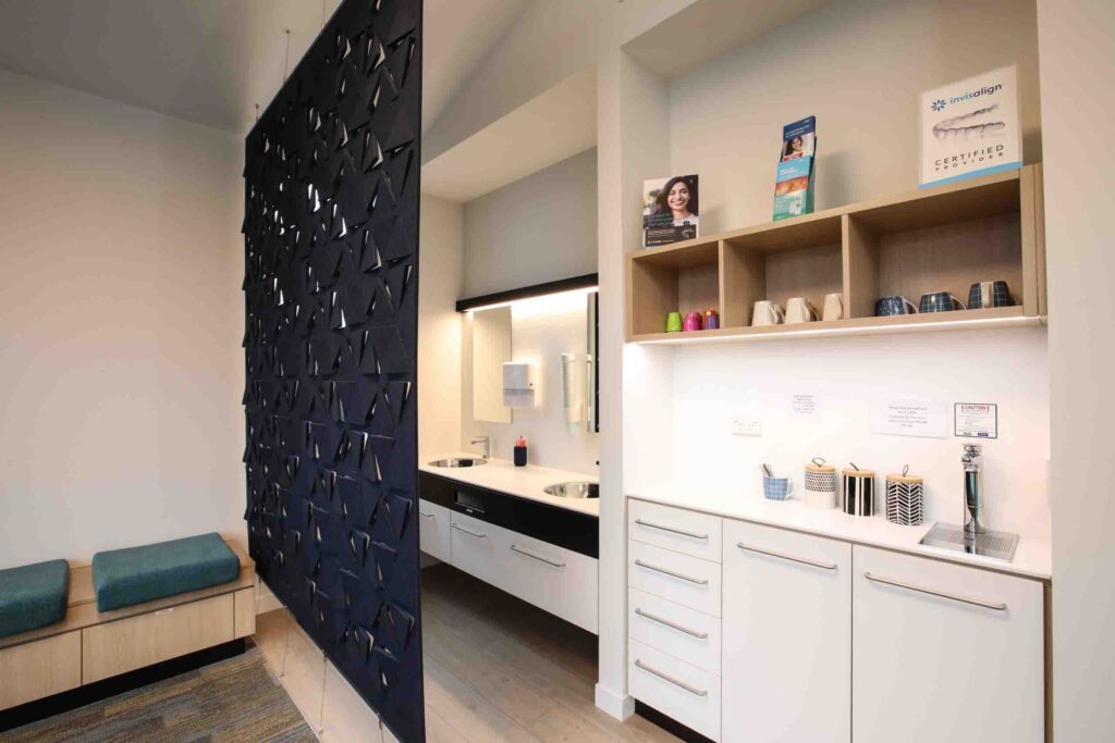 Orthodontic consultation room used for visiting appointments in Gore